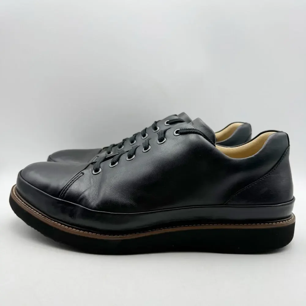 Samuel Hubbard Mens DressFast Dress Sneaker Size 11 XWIDE Black Leather EUC